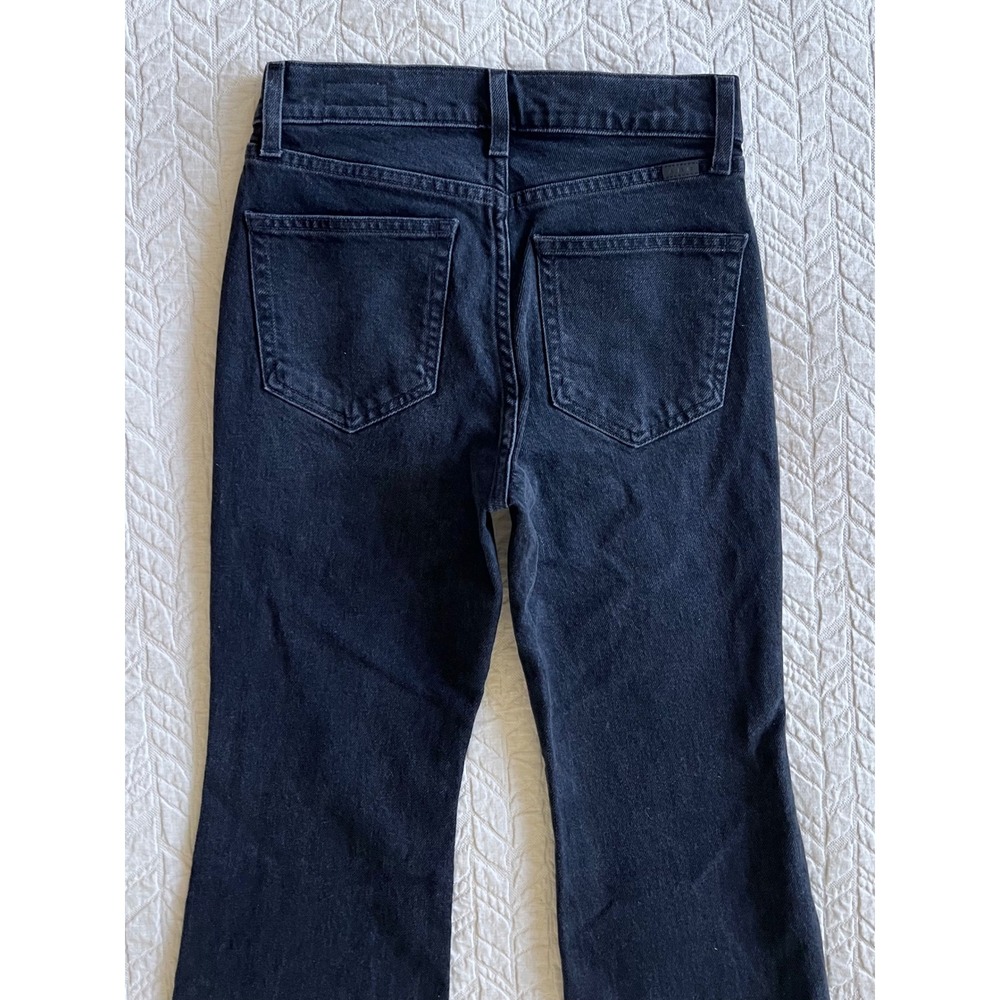 AYR The Ray Modern Flare Size 24S Valet Black Jeans High Rise - Picture 8 of 8